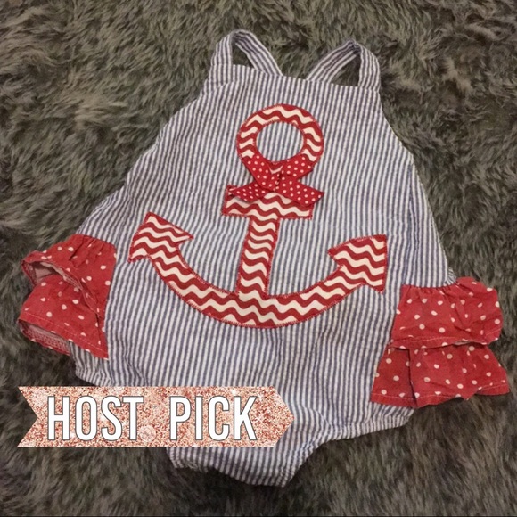 Other - ⚡️BOGO⚡️ 🎉HP🎉 Ruffle Anchor Romper